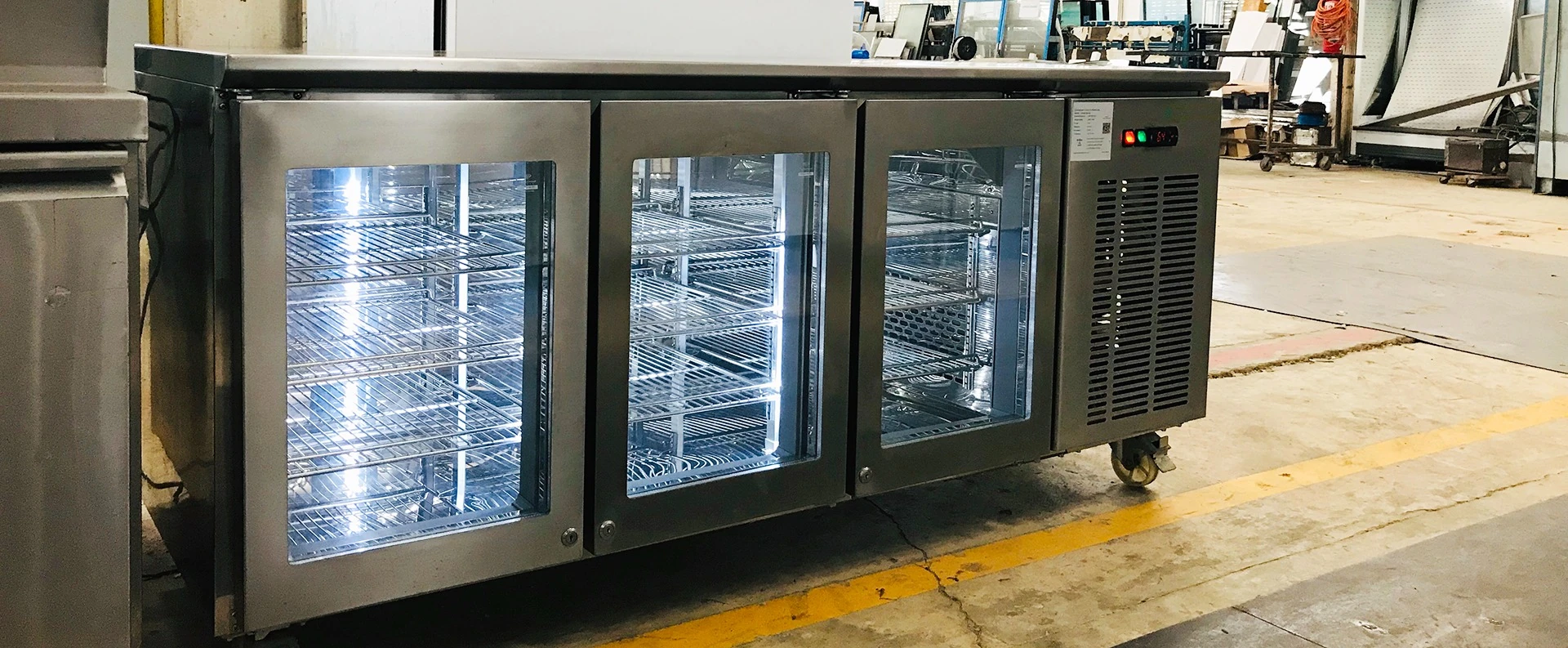 OEM stainless steel commercial refrigeration cabinet manufactured by PK Intertrade