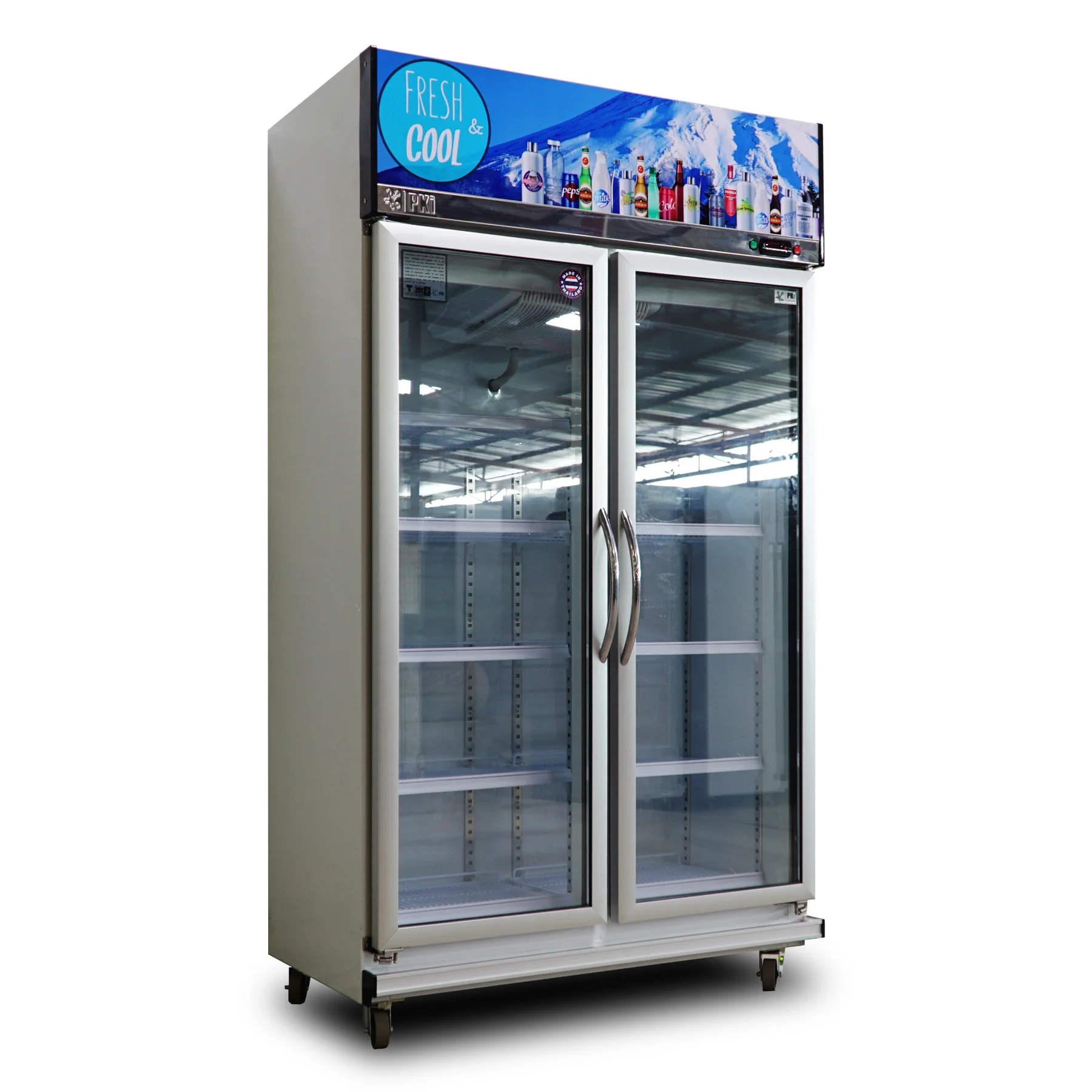 Glass door refrigeration