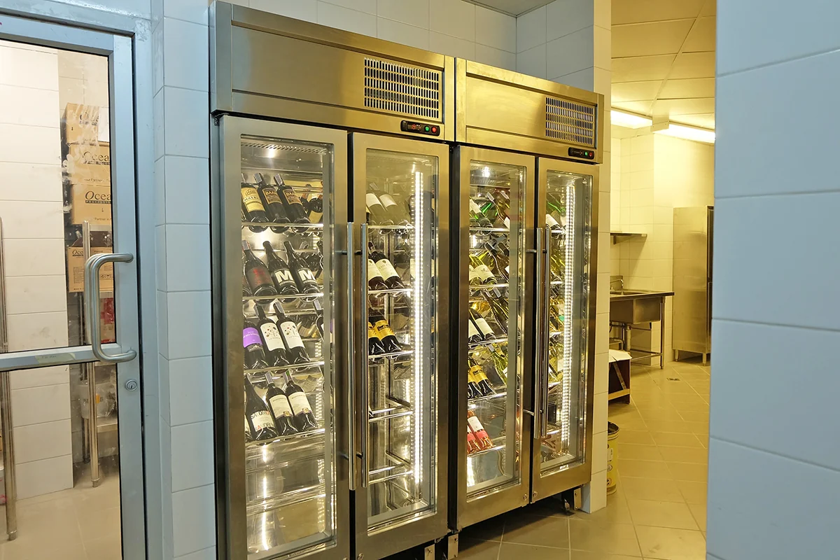 Commercial wine refrigeration cabinets