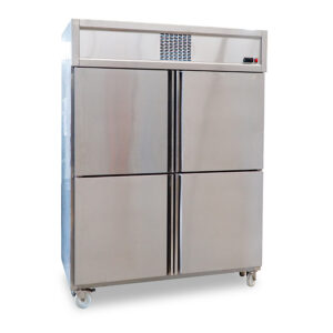 STAINLESS STEEL REFRIGERATION: food service refrigeration, café refrigeration, café refrigerator, quad door refrigerator, triple door refrigerator, multi door refrigerator, stainless steel kitchen refrigerator, stainless steel upright chiller, stainless steel upright freezer, food service equipment, chest freezer, serve over counter, preparation counter, bakery display, cake display, pastry display, curved glass bakery display, bar refrigeration, Stainless steel refrigerator Thailand