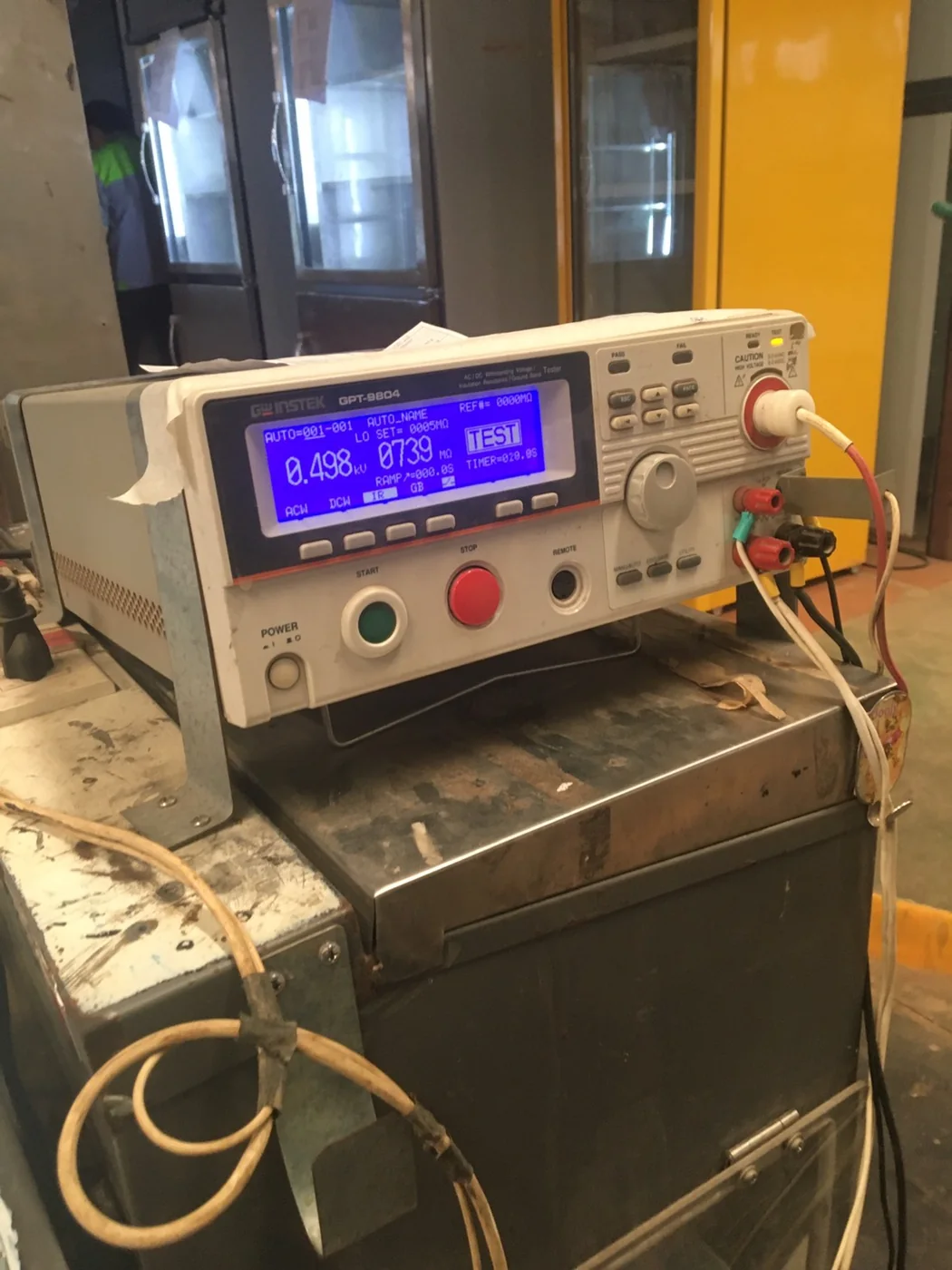 Electrical safety tester used for final product verification
